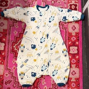 Space-Themed Baby Sleep Sack arms legs warm soft NWOT